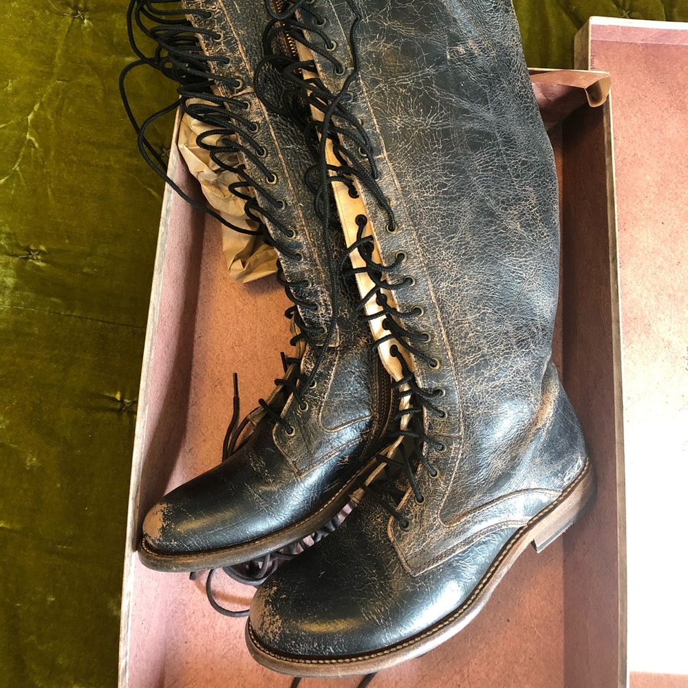 Bedstu Cobbler Series Black Lux Della boots